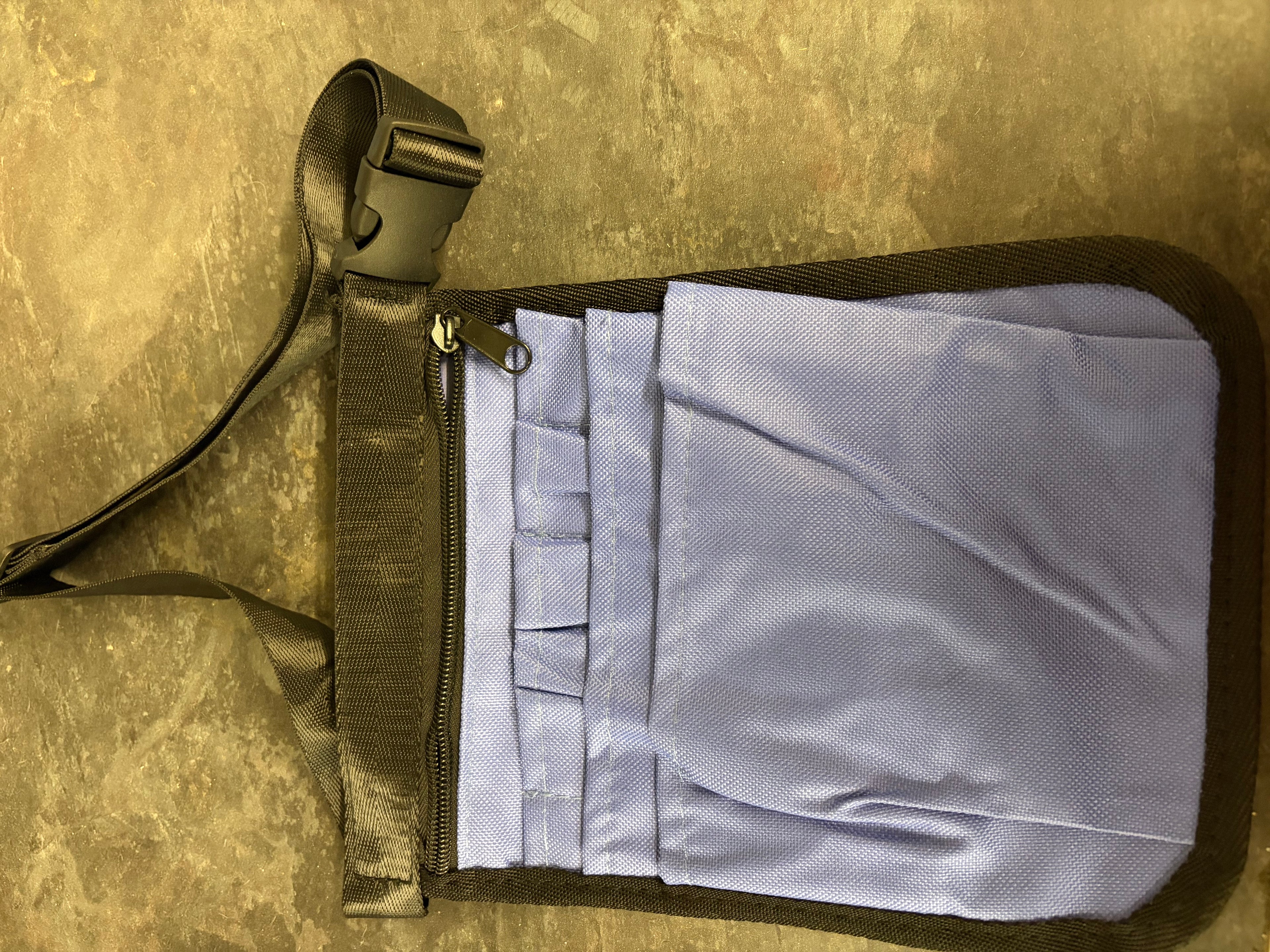Purple tool bag belt